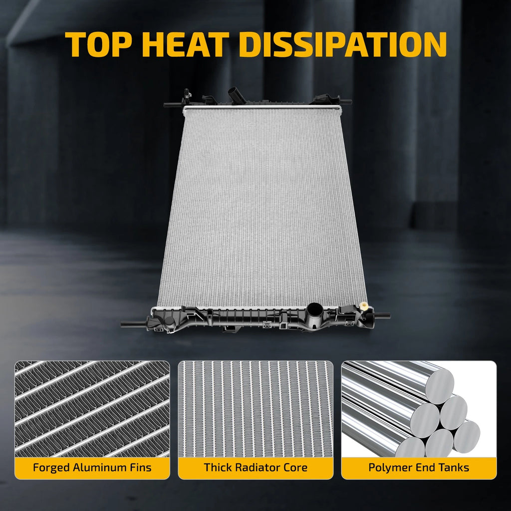 Aluminum Radiator for Ford Transit 150 250 350 HD (2015–2019) CU13454