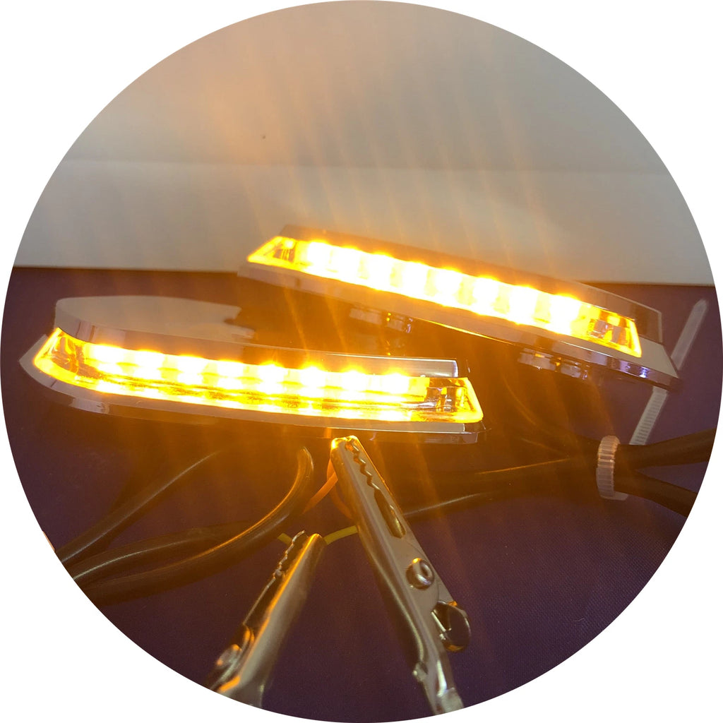 LED Signal Mirror Block Off Base Plates for Yamaha YZF R6 (1999–2007) Chrome