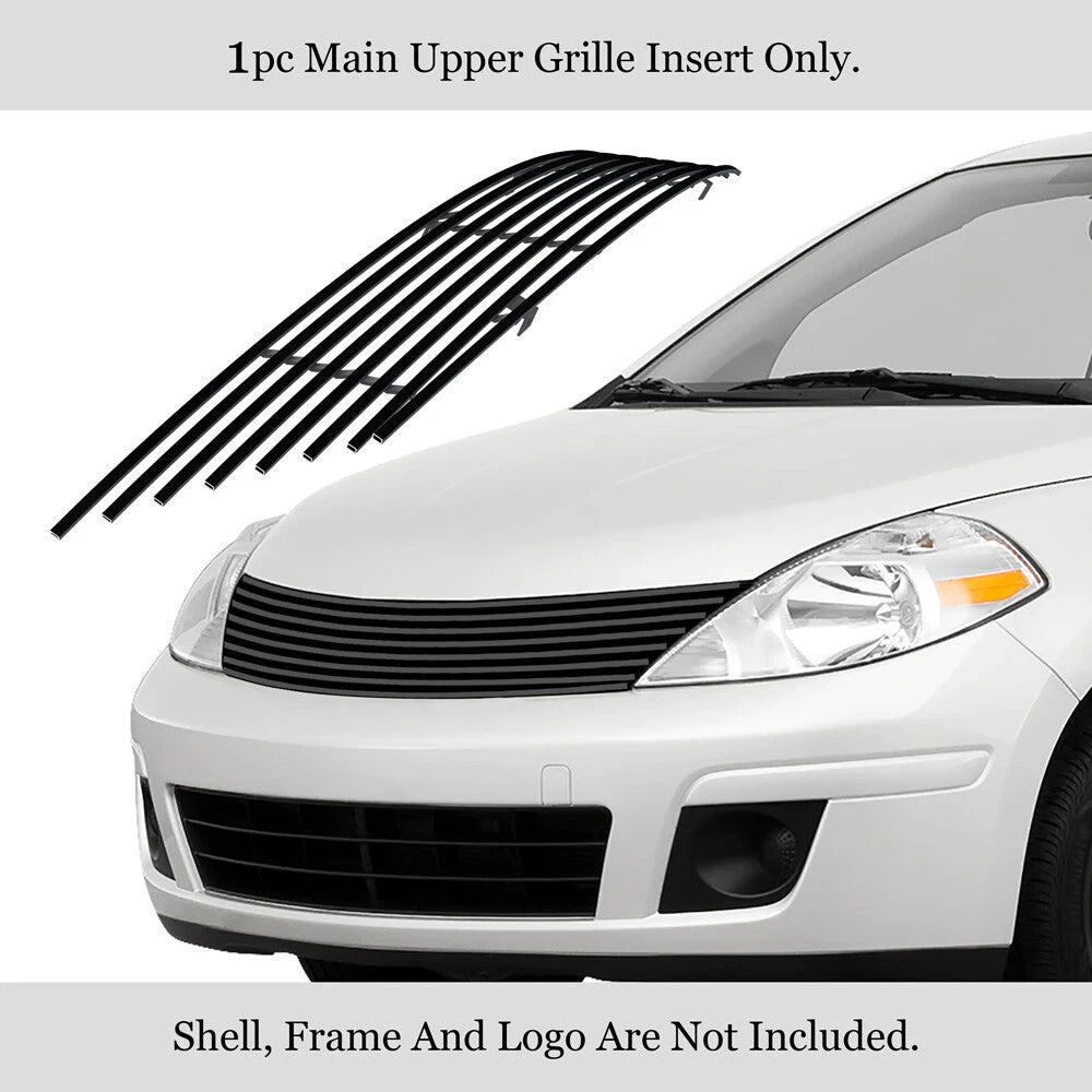 Stainless Black Billet Grille Insert for Nissan Versa (2007-2011)