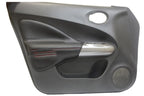 Front Insert Door Panel for Nissan Juke (2011–2017) Red Stitch Synthetic Leather