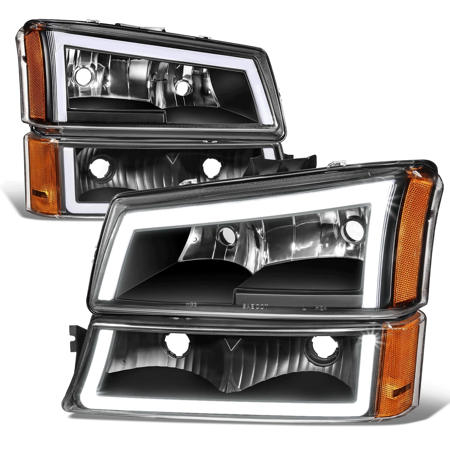 LED DRL Bar Headlight & Bumper Lamp for Silverado 1500 2500 3500 (2003–2007)