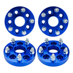 4pc 1" Wheel Spacers for Subaru Impreza (1993–2022) M12x1.25 Blue