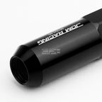 20x M12x1.5 107mm Tall Black Aluminum Spiked Cap Lug Nuts + Adapter