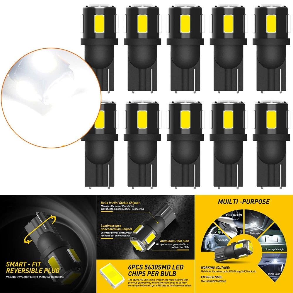 2X AUXITO H11 LED Headlight Kit for H11 (6000K White)