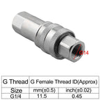 Set of 4 G14 Female Hydraulic Quick Connectors for Efficient Tool Connection