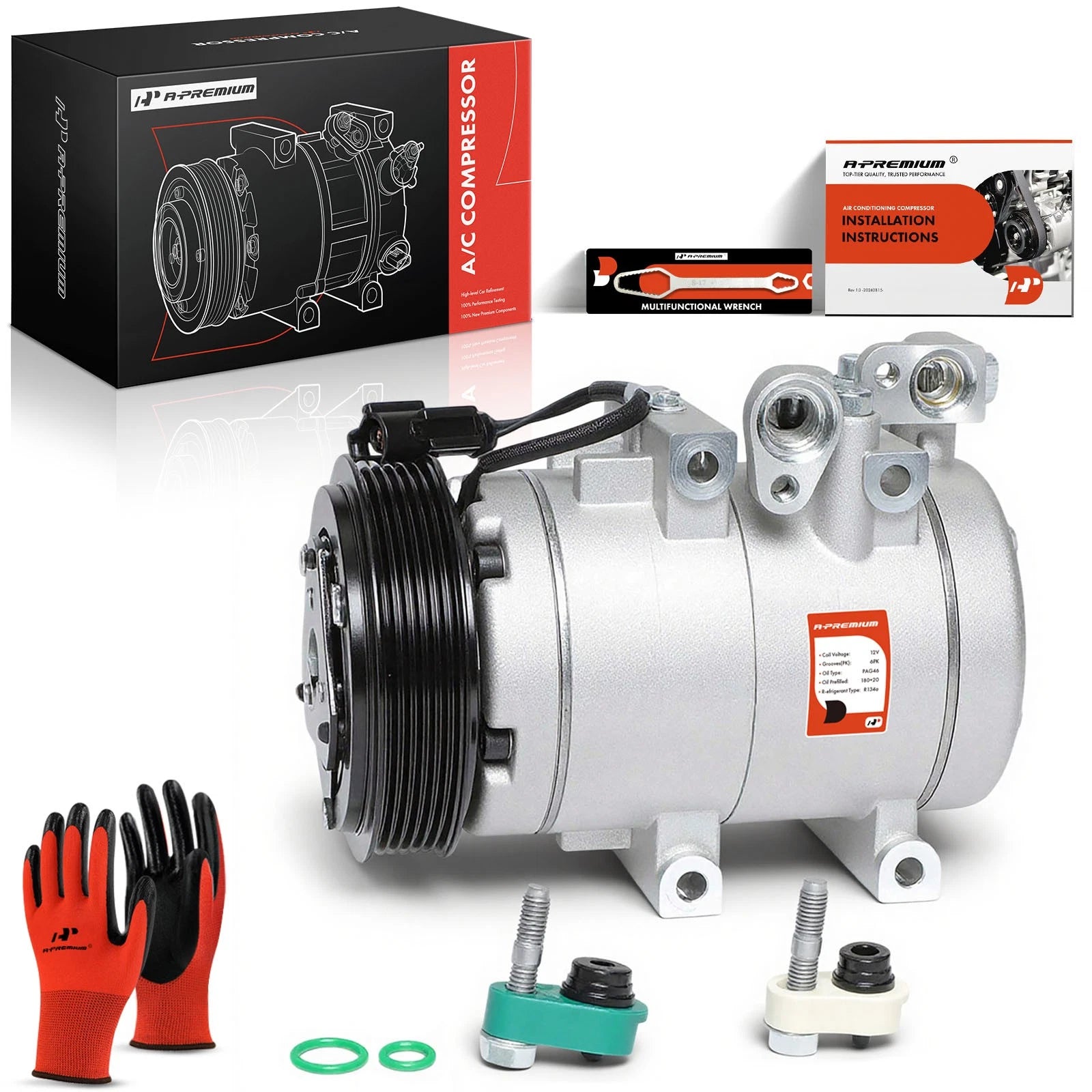 A/C Compressor with Clutch for Ford Escape (2005–2007) Mazda Tribute (2005–2006)