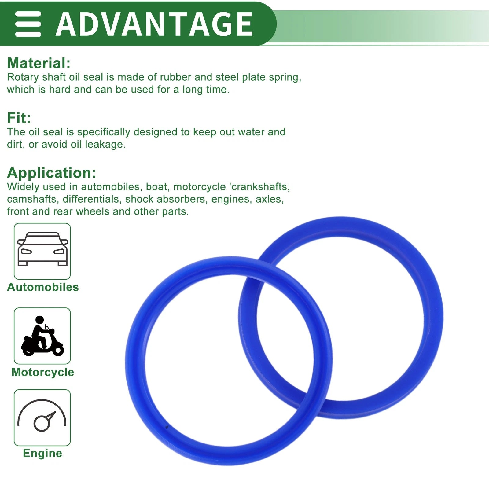 Set of 5 Oil Seal Rotary Shaft Seal 60x70x8mm High Pressure TPU