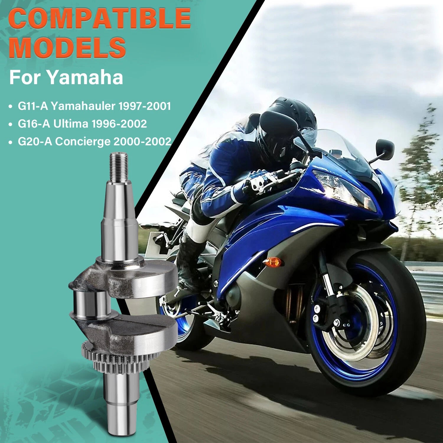 Engine Top End Rebuild Kit for Yamaha G11 G16 G20 (Check Fitment)