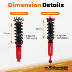Adjustable Racing Coilovers Lowering Kit for Honda Accord (2003-2007)