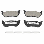 Set of 2 Rear Disc Brake Rotors & Ceramic Pads for Ford Explorer (2002–2005)