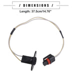 License Plate Light Wire Harnesses for Dodge 1500 (1994-2001) - 2 x Black Plastic