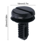 Set of 10 Black Clips Rivet for BMW 3 Series E30 E60 E93