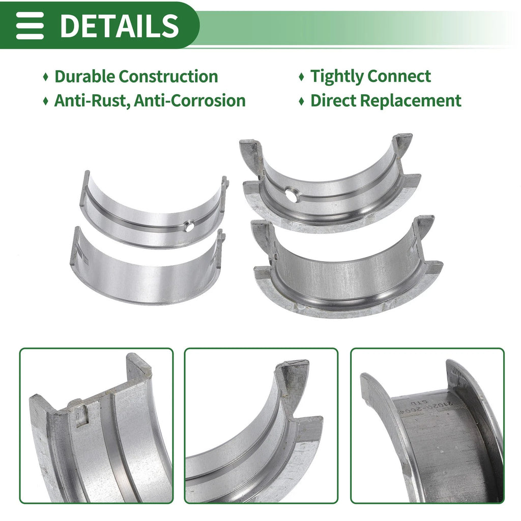Main Bearing Set No. 2102026040 for Hyundai Accent (1995–2011) 10 Pcs