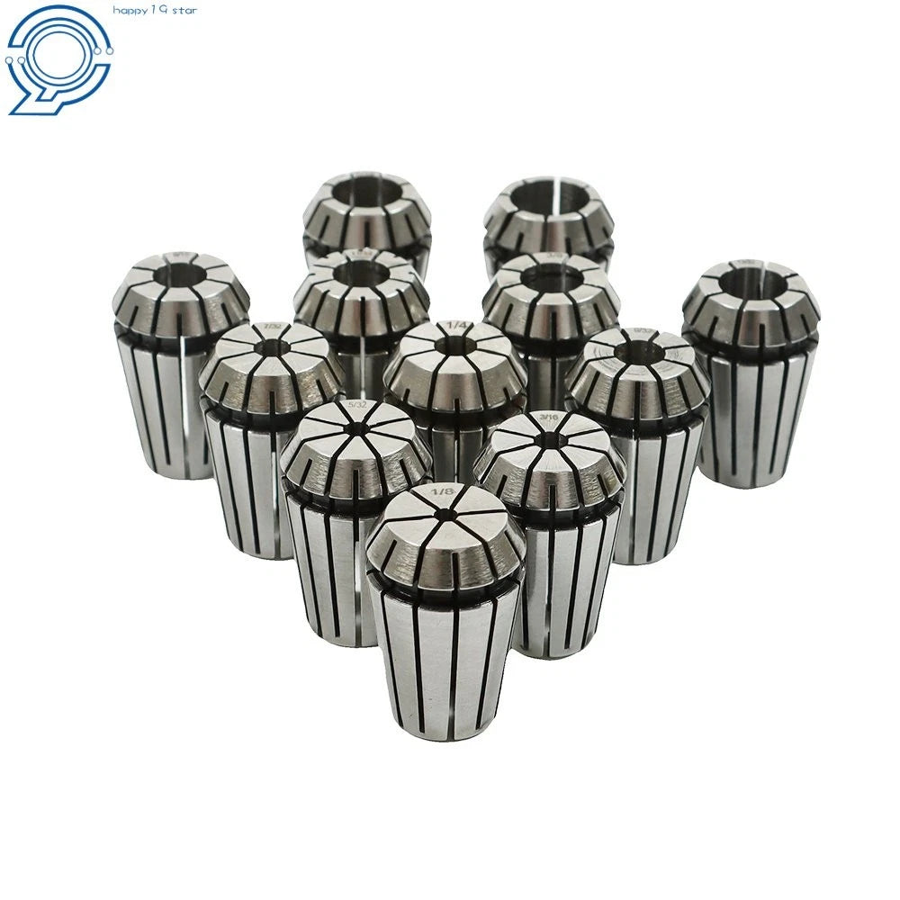 12 Pack ER20 Spring Collet Set for CNC Milling Lathe Tool (Engraving Machine)