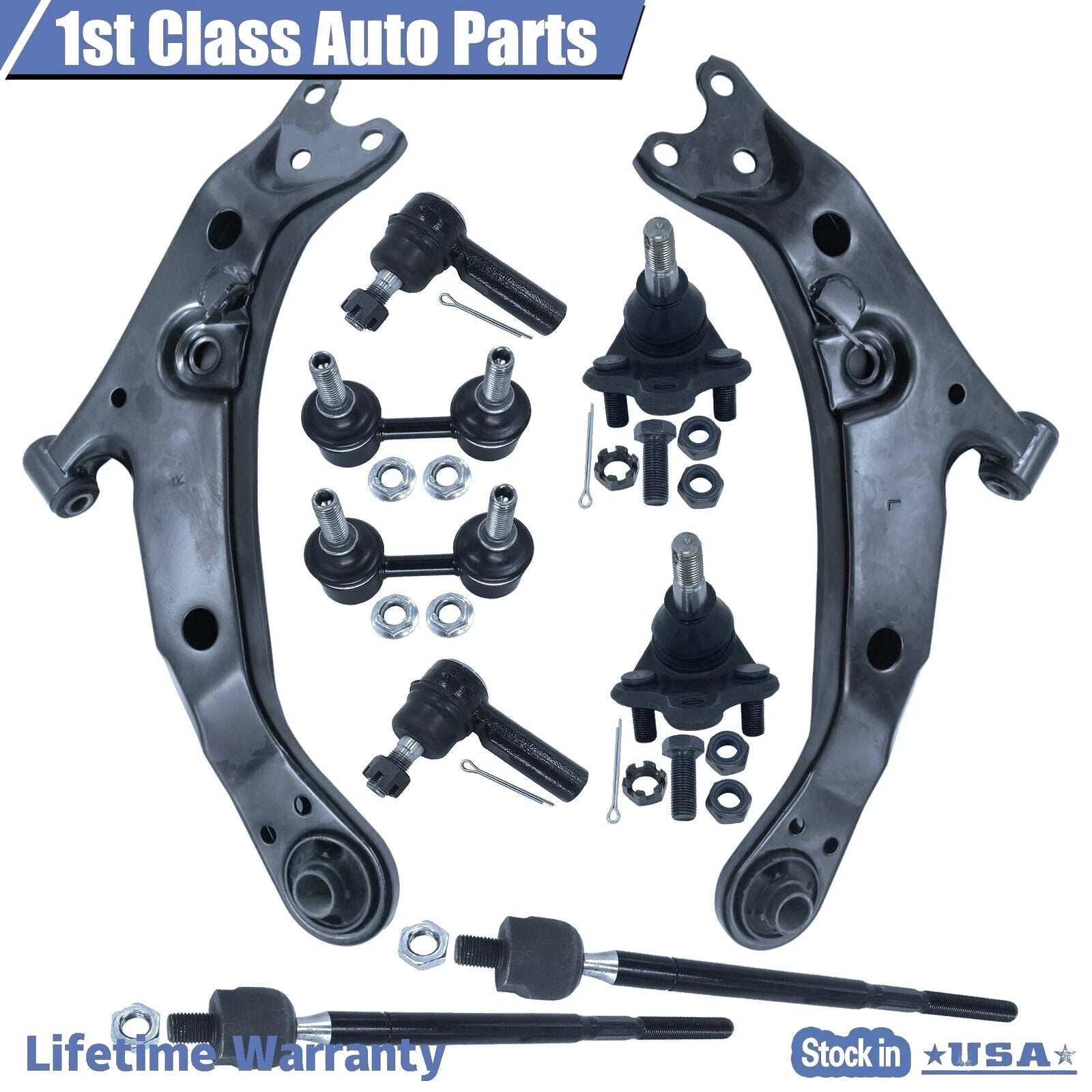 Front Suspension Lower Control Arms with Ball Joints for Toyota Corolla (1996-2002)