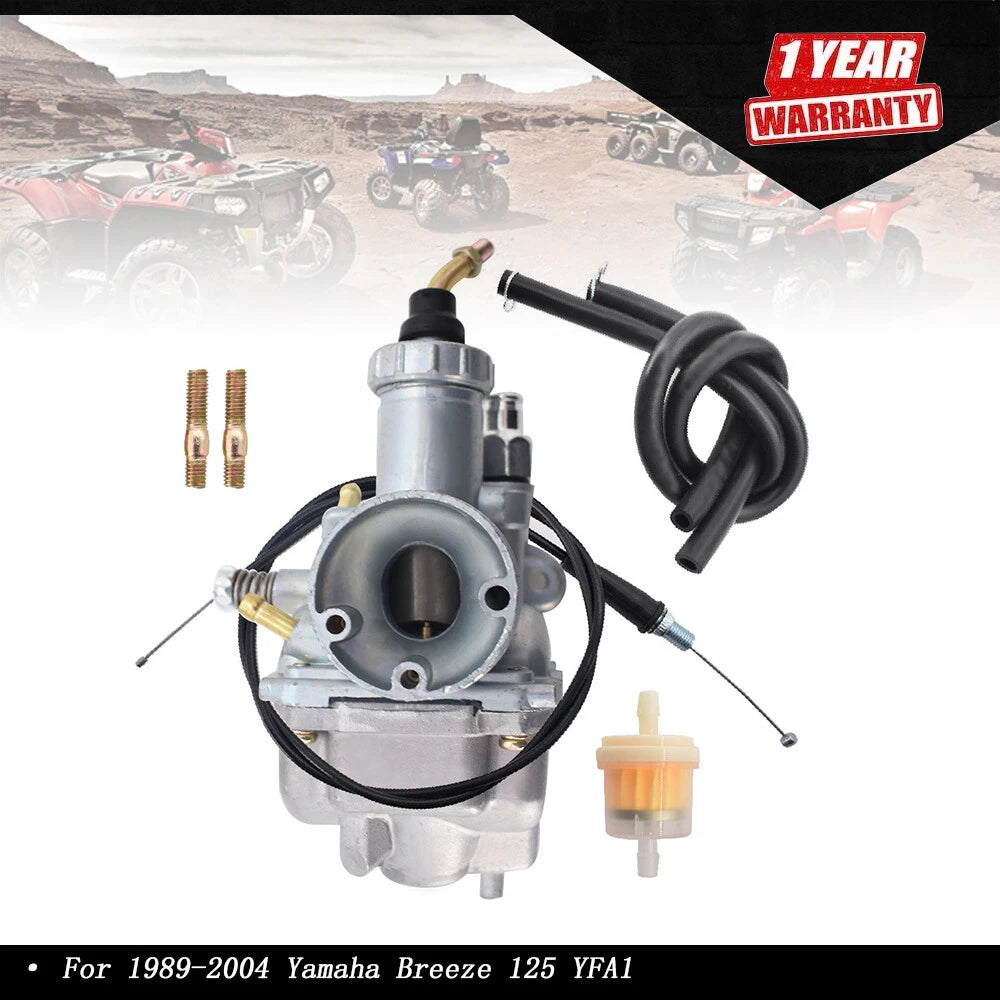 Carburetor & Throttle Cable for Yamaha Breeze 125 (1989–2004)