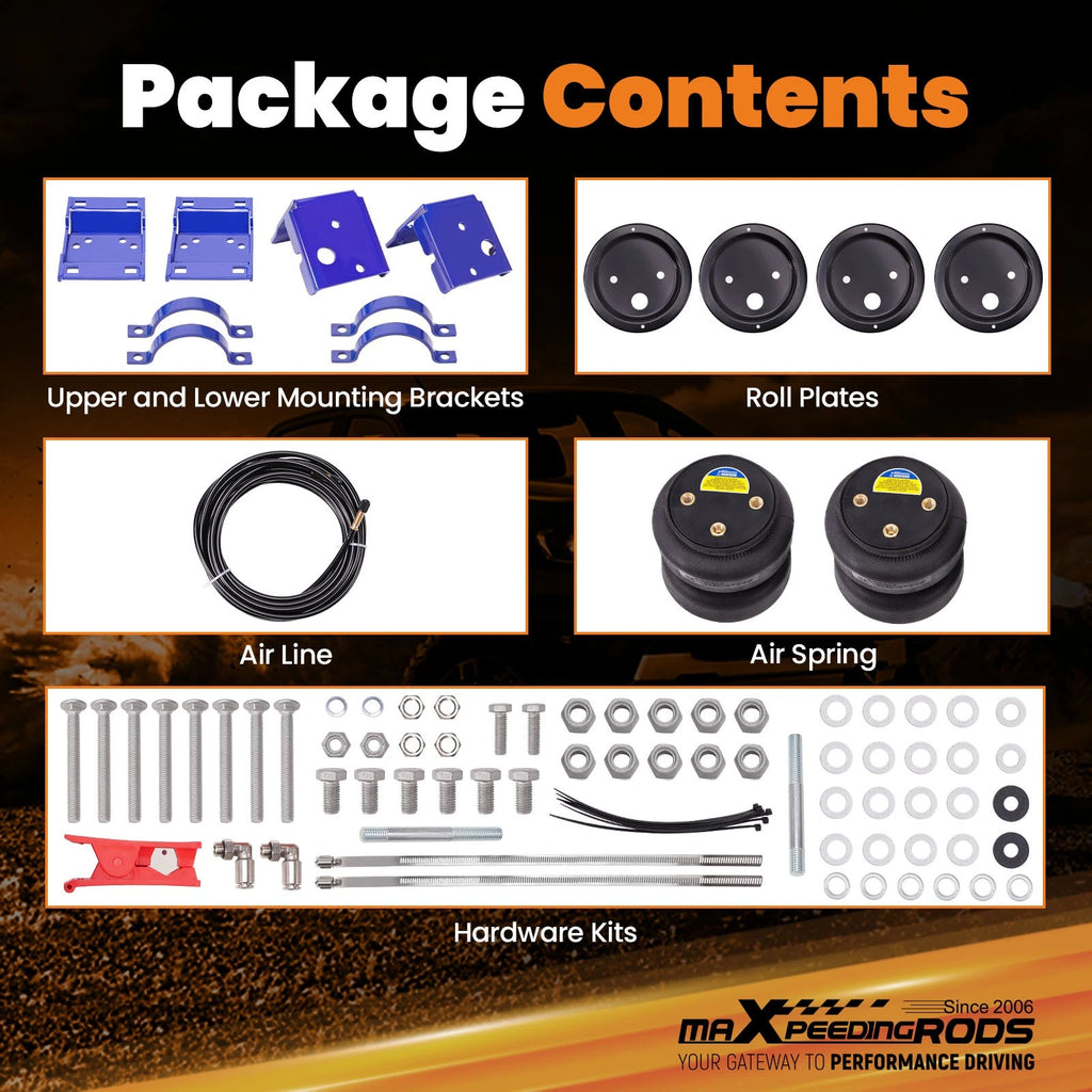 Set of 2 Rear Air Spring Bags for Ford E-450 Motorhome (1996–2008)