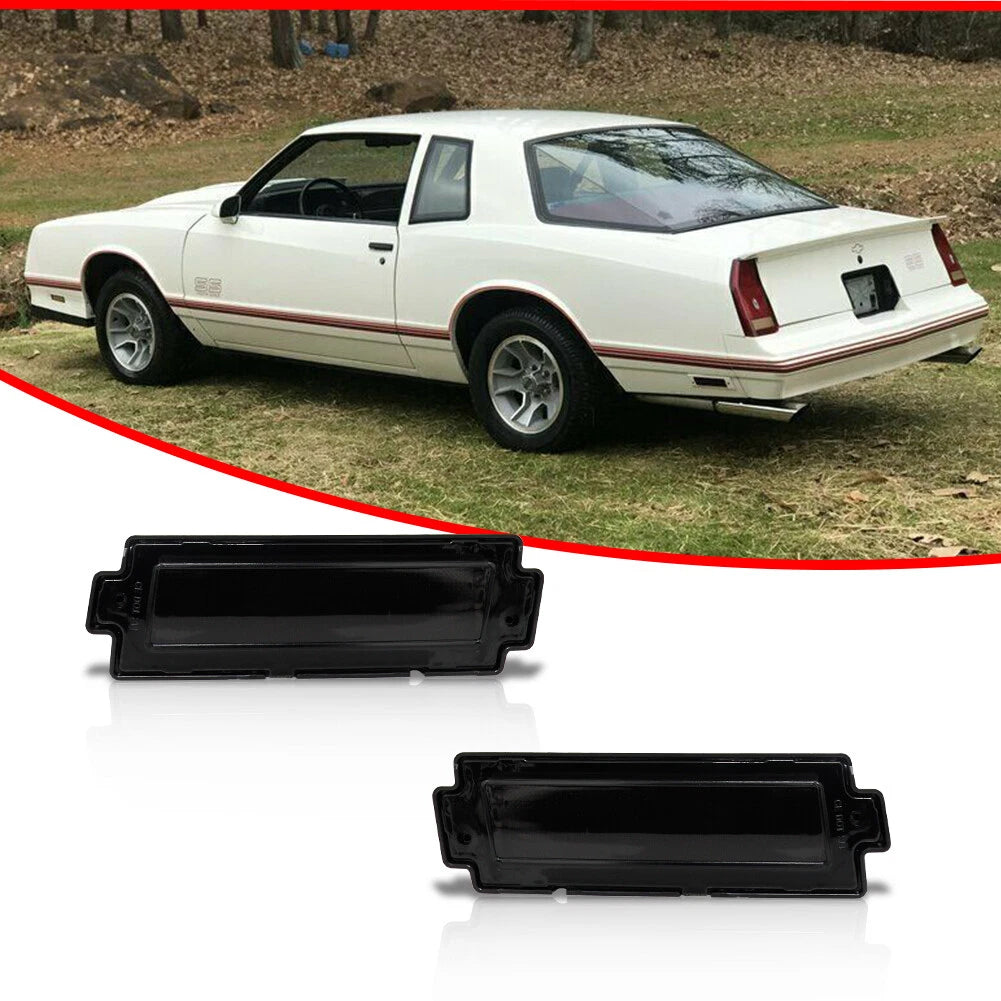 2PC Smoked Rear Side Marker Lights for Chevy Monte Carlo (1981–1988)