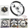 14" Marine Steering Wheel for Yacht Speed Boat (3 Spoke, 3/4" Shaft)