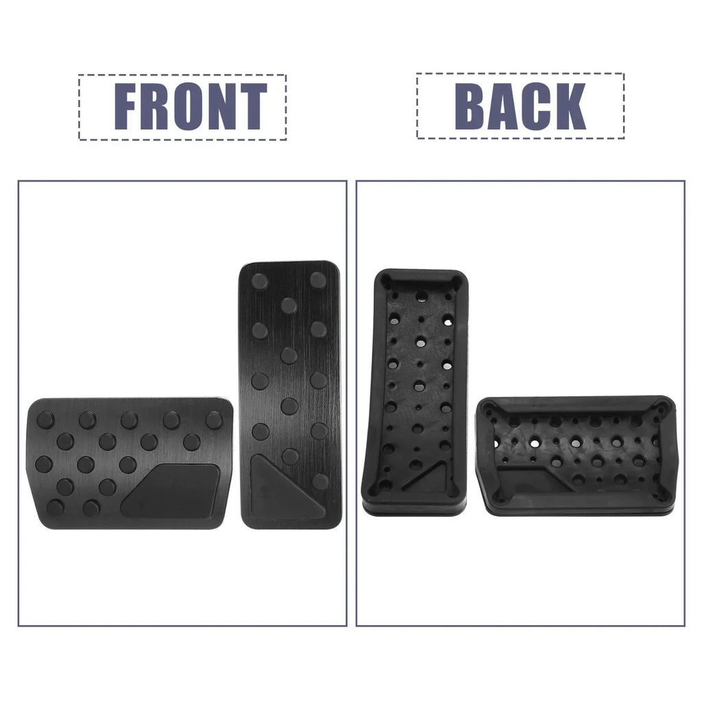 Car Brake Pedal Pad & Gas Accelerator Cover for Jeep (2011-2021) Black