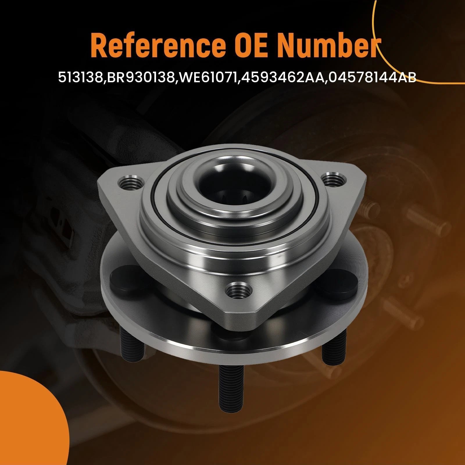 Front Wheel Hub Bearing Assembly 513138 for Chrysler Cirrus Sebring (1995–2006)
