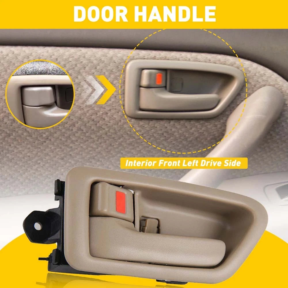 Left Inside Door Handle for Toyota Camry (1997–2001) - Beige