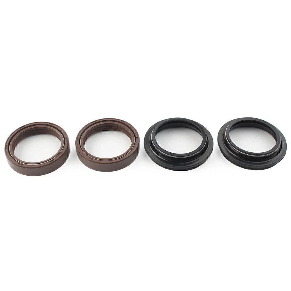 4 x Brown 43x55mm Motorcycle Front Damper Shock Absorber Fork Seal