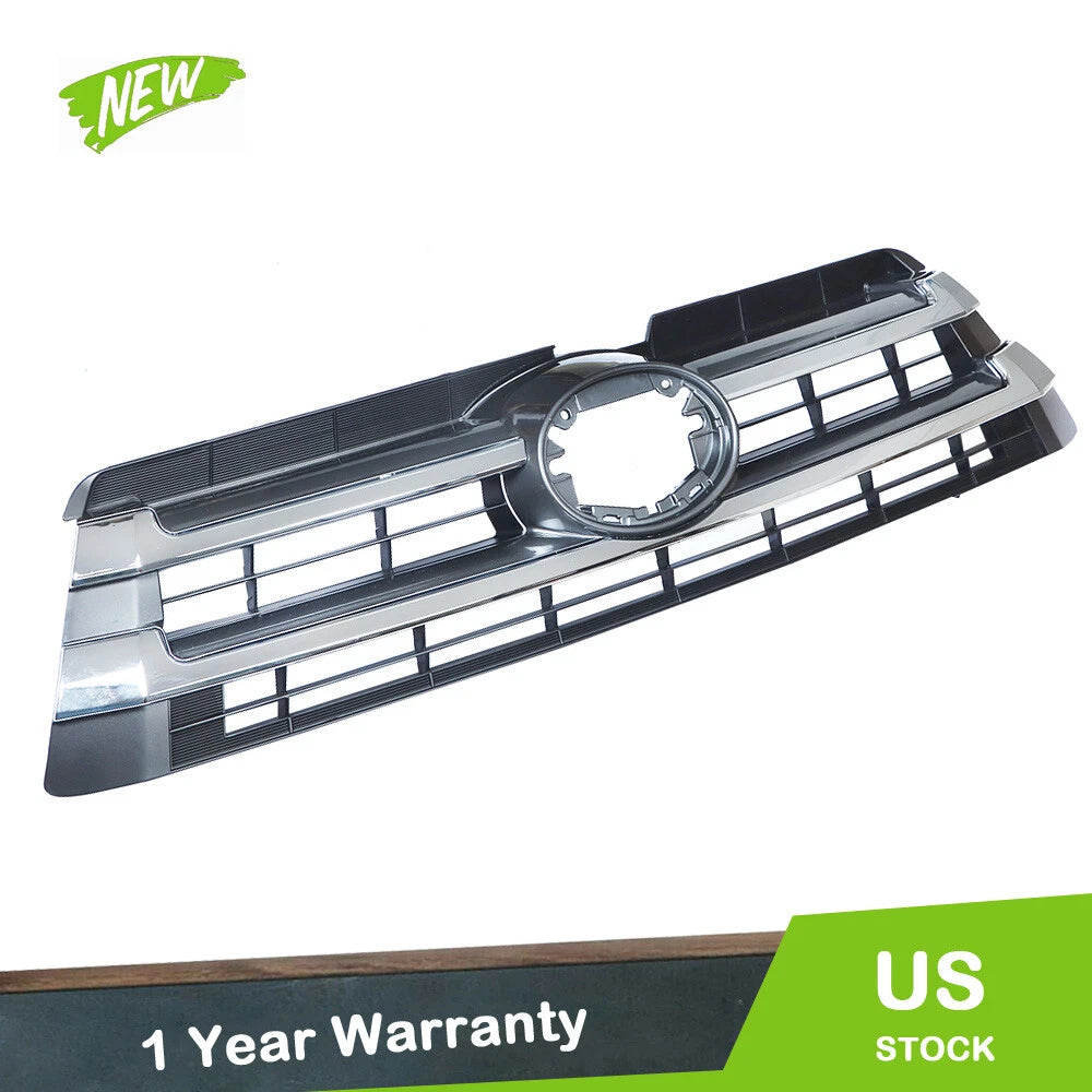 Front Upper Grille Replacement Set Chrome for Toyota Highlander (2017–2019)