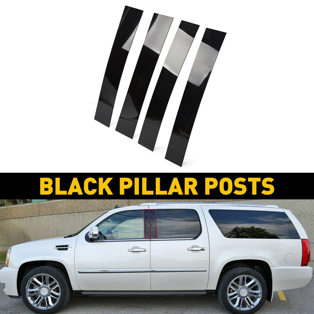 Set of 4 Pillar Post Window Trim Covers for Cadillac Escalade (2007–2014)