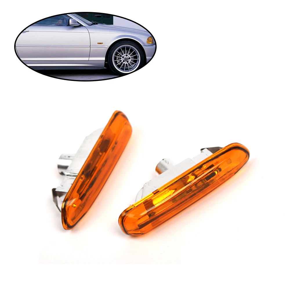 Amber Fender Side Marker Turn Signal Lights for BMW 3-Series E46 (1999–2001)