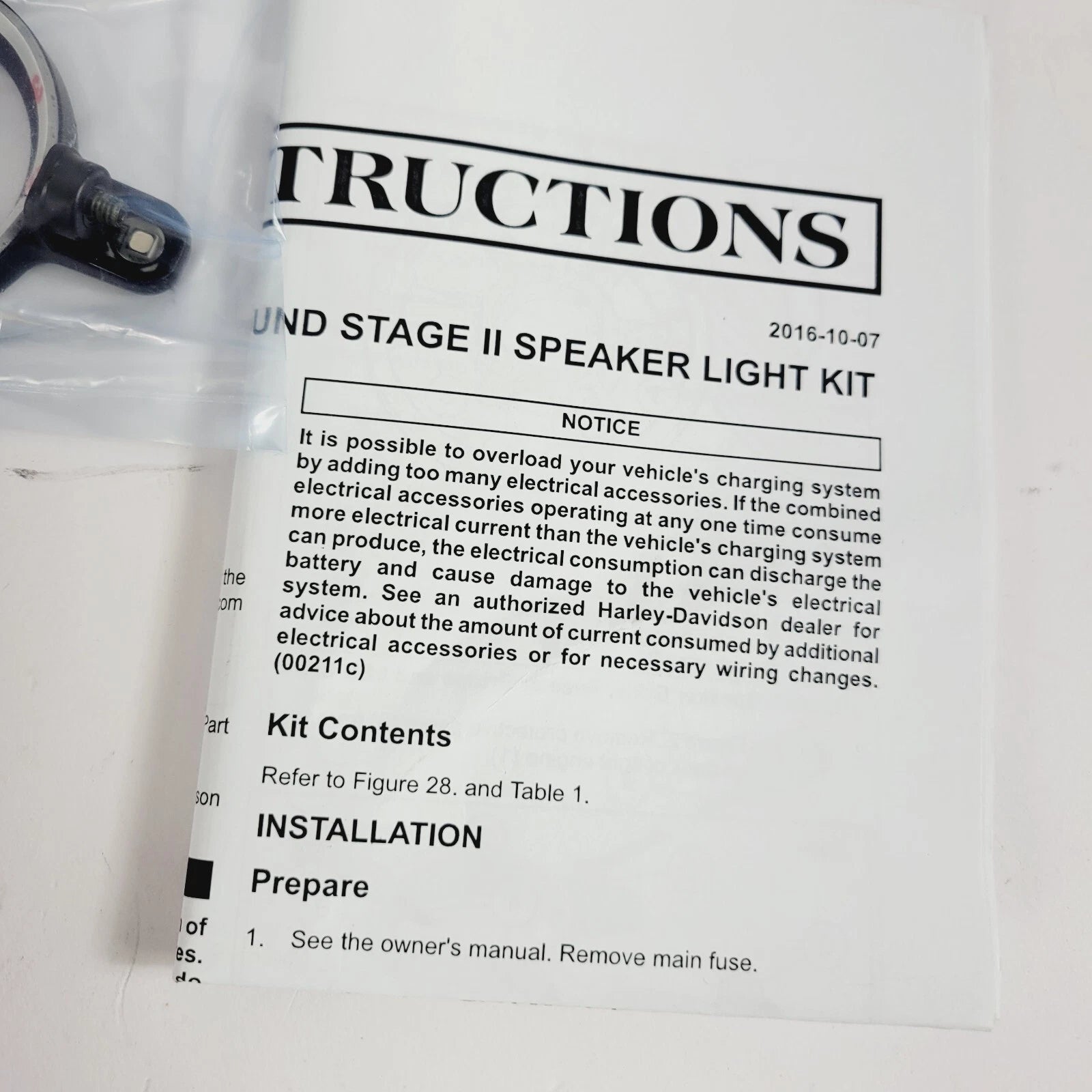 Spectra Glo Stage II Speaker Illumination Kit for Harley-Davidson Touring (2014–2023)