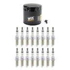Wix Engine Oil Filter & NGK 16 Iridium IX Spark Plugs for Dodge Challenger Charger (2011–2023)