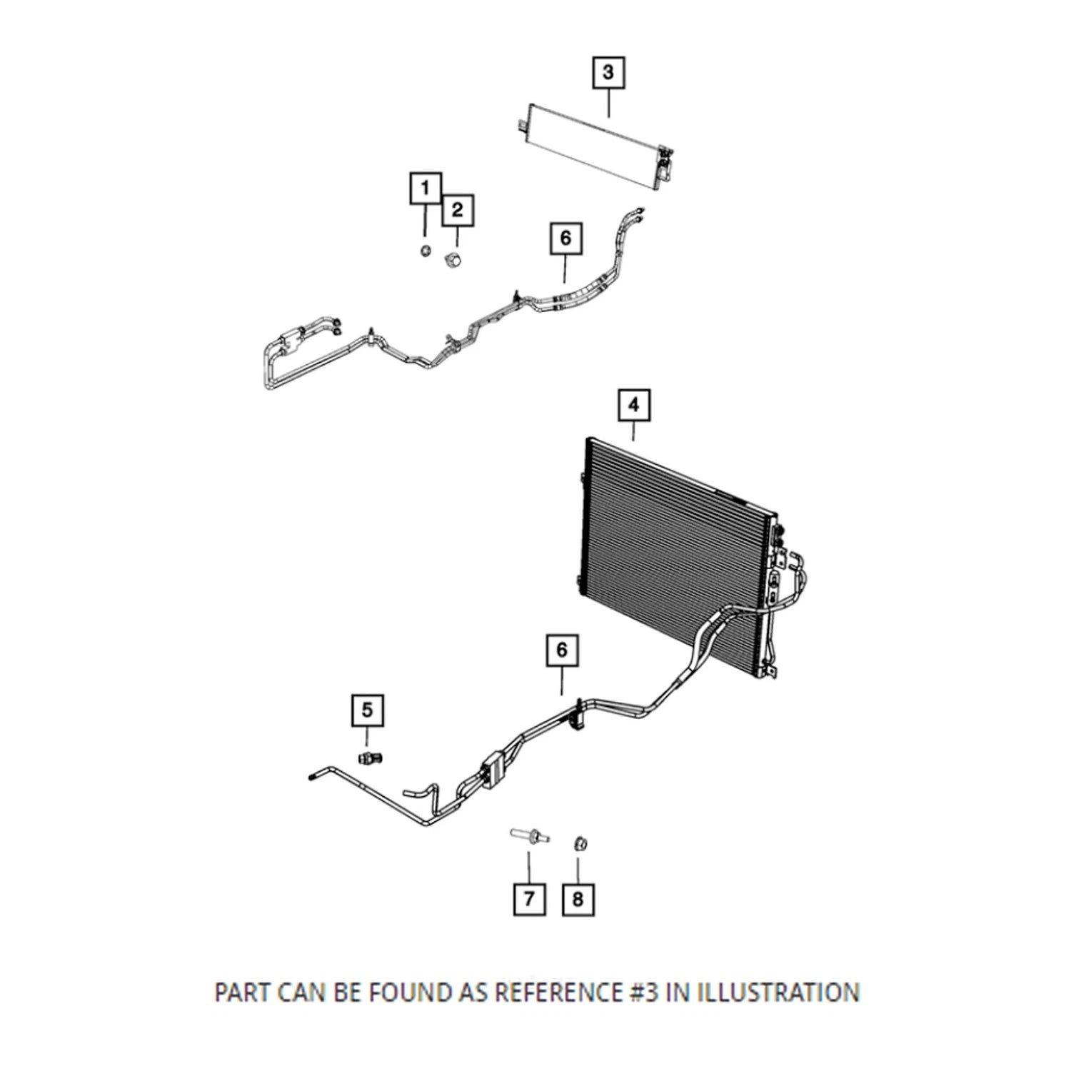 Genuine OEM Front Auto Transmission Oil Cooler for Dodge Durango (2015–2020)