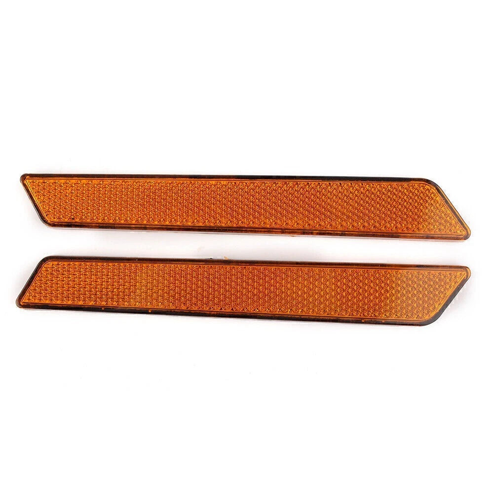 Saddlebag Latch Cover Reflectors for Harley Touring FLHT FLHR FLTR FLHX (2014–2023) Amber