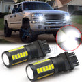 White LED Daytime Running Light DRL Bulbs for GMC Sierra 1500 2500 HD (1999–2006)