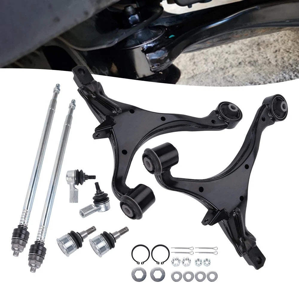 Front Lower Control Arms Sway Bar Link Tie Rod Kit for Honda CR-V (2002–2006)