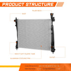 Aluminum Cooling Radiator for Dodge Durango/Jeep Grand Cherokee (2011–2021) DPI-13200