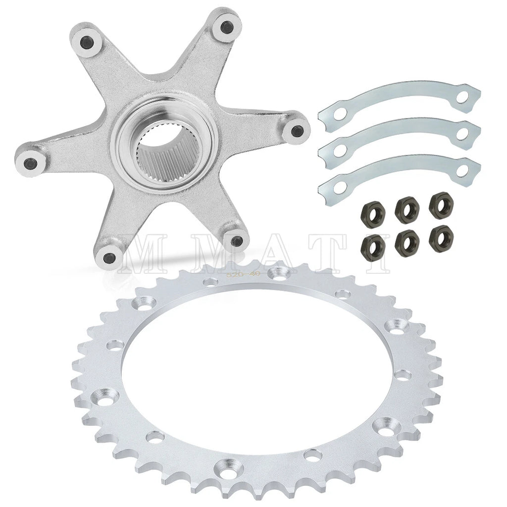 Rear Sprocket & Sprocket Hub Assembly for Yamaha Raptor 660R (2001–2005)