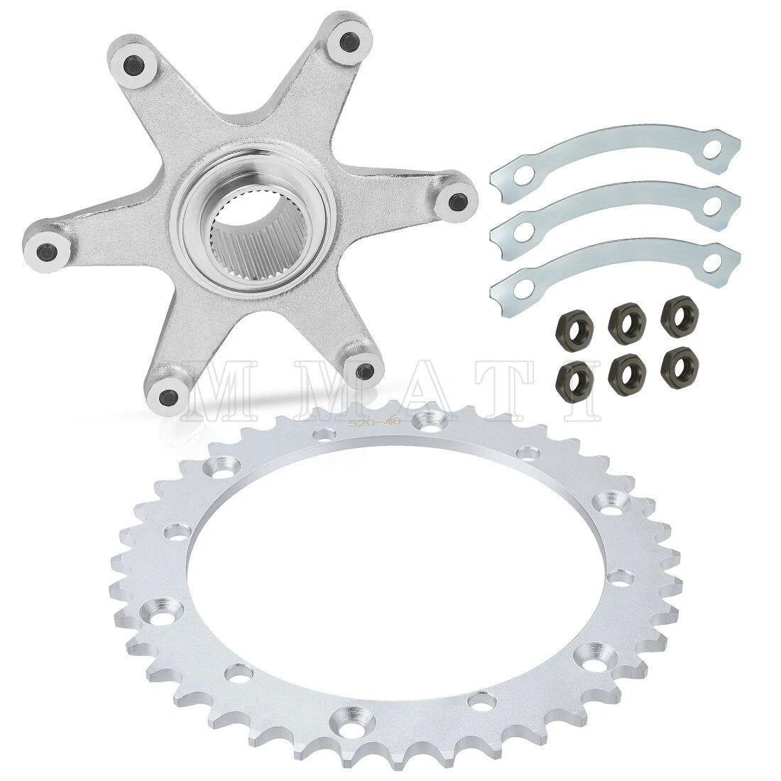 Rear Sprocket & Sprocket Hub Assembly for Yamaha Raptor 660R (2001–2005)