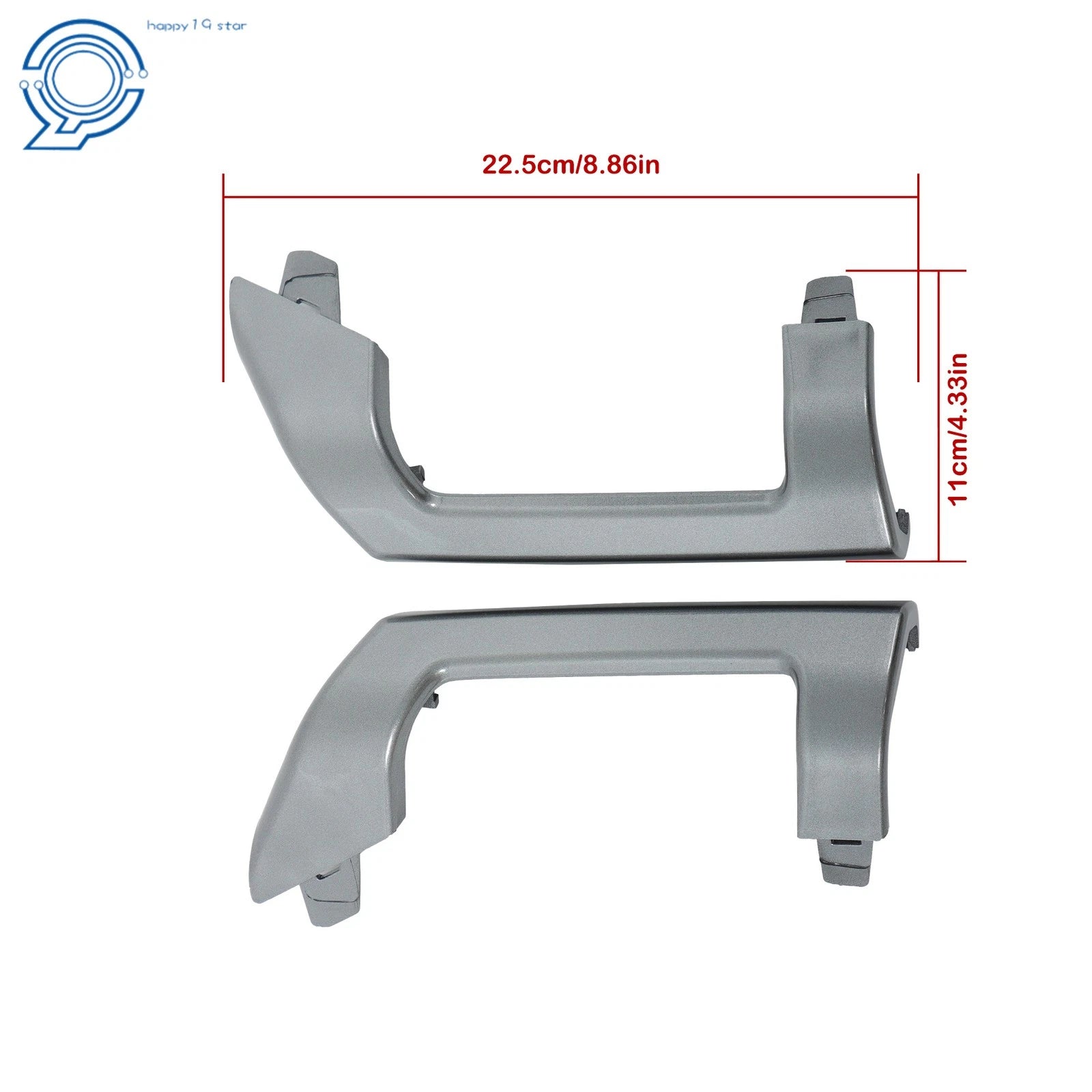 Front Lower Bumper Cover Molding for Nissan Rogue SL (2024) Left + Right Gray