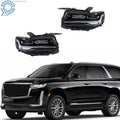 Set of 2 LED Headlights for Cadillac Escalade Luxury/Premium (2021–2024) Chrome