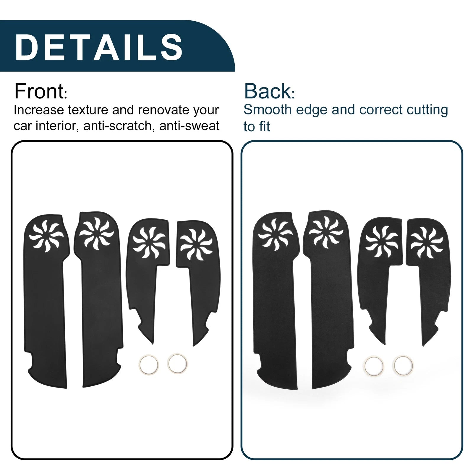 Set of 1 Car Door Anti Kick Pad Sticker Protector for Toyota Crown (2004–2009)