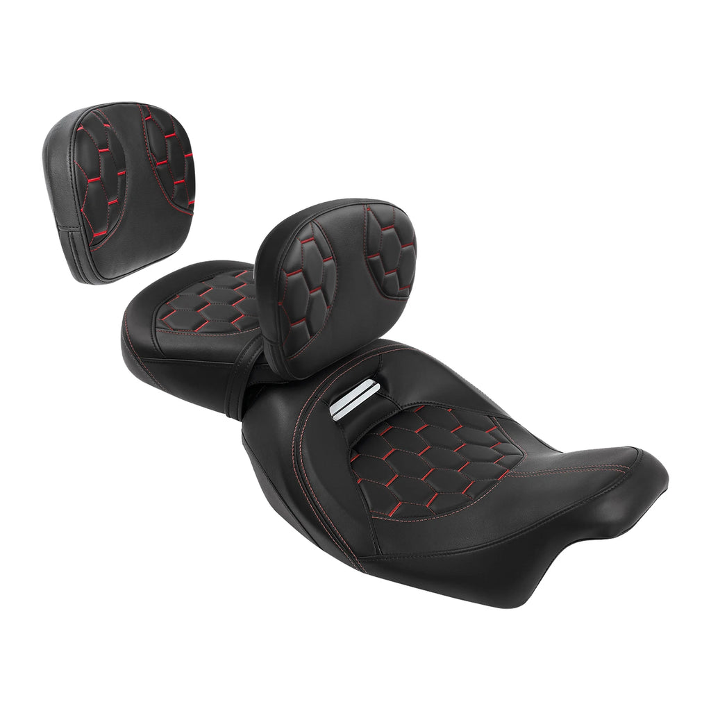 Driver & Passenger Seats with Backrest for Harley Touring CVO Road Glide (2009–2023)