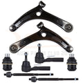 Set of 8 Front Lower Control Arms Tie Rods Sway Bar Links for Jeep Compass & Patriot (2007–2017)