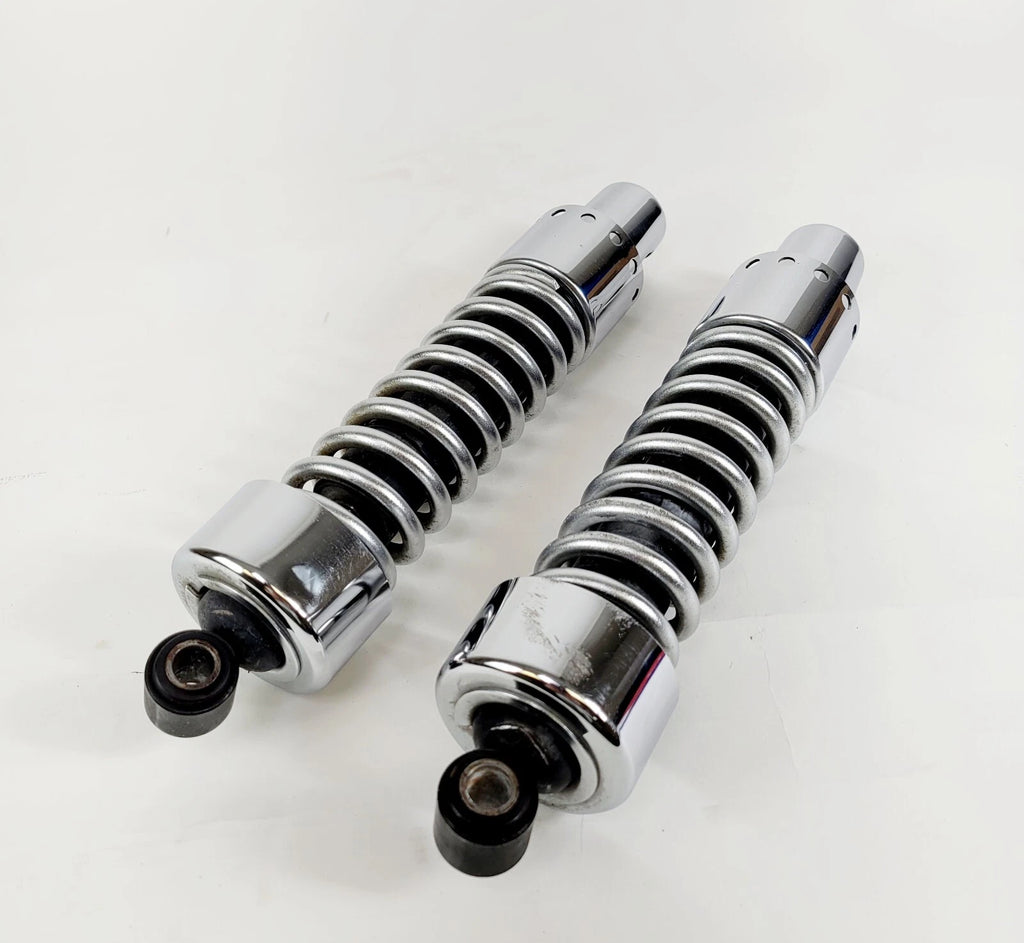 Chrome Rear Suspension Shocks 12" for Harley-Davidson Dyna (1991–2017)
