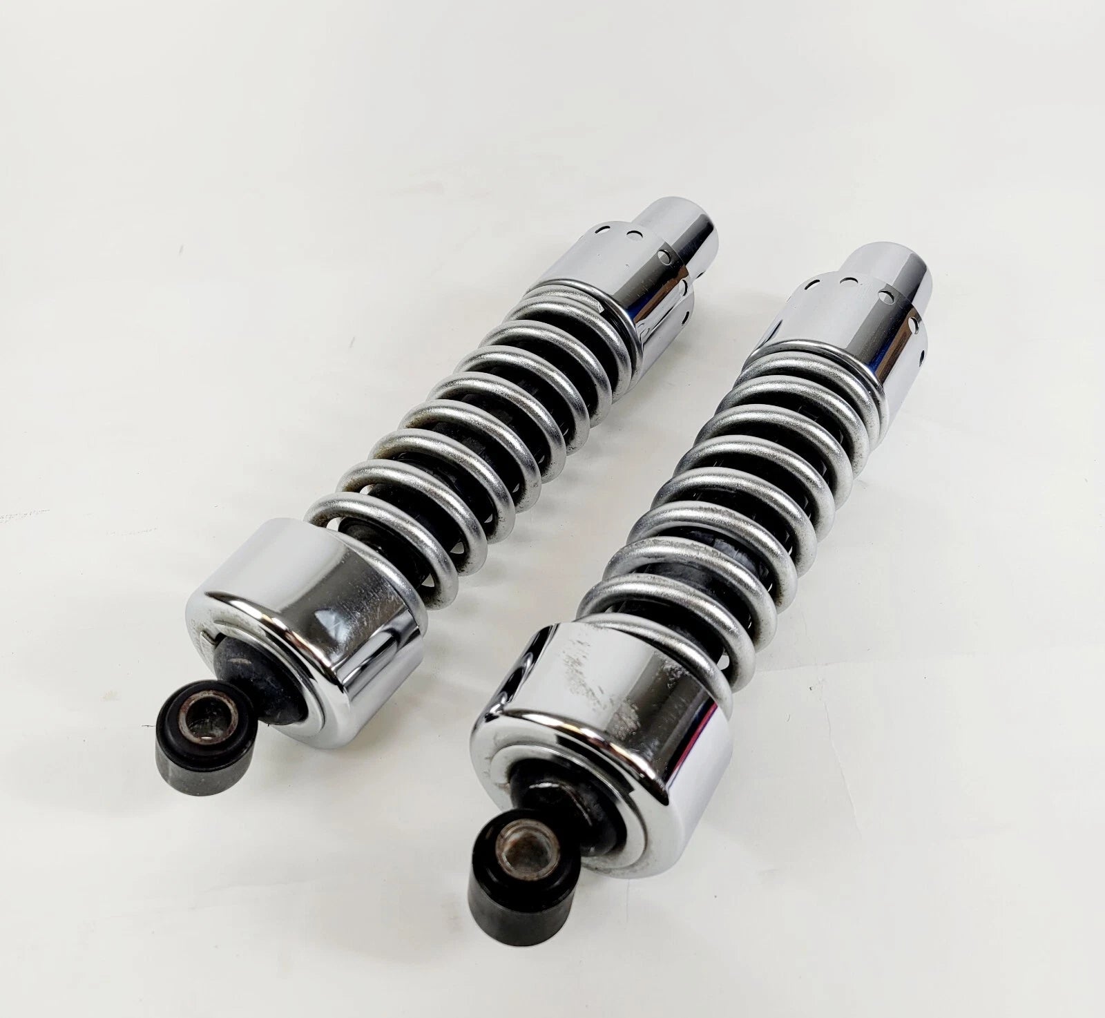 Chrome Rear Suspension Shocks 12" for Harley-Davidson Dyna (1991–2017)