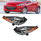 Halogen Headlight Set for Mazda 2 (2011–2014) - Driver & Passenger Side