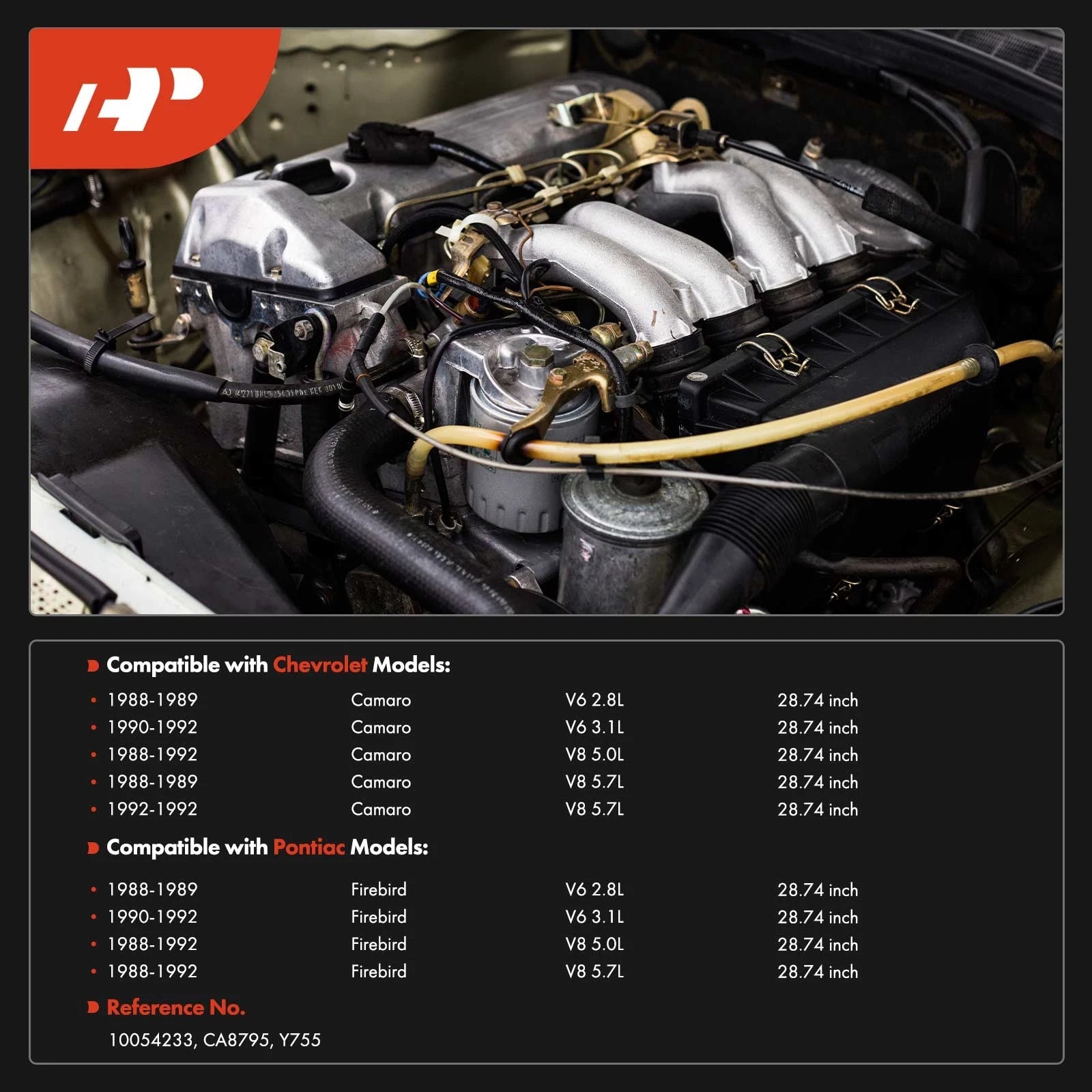 Accelerator Cable for Chevy Camaro 1988-1992