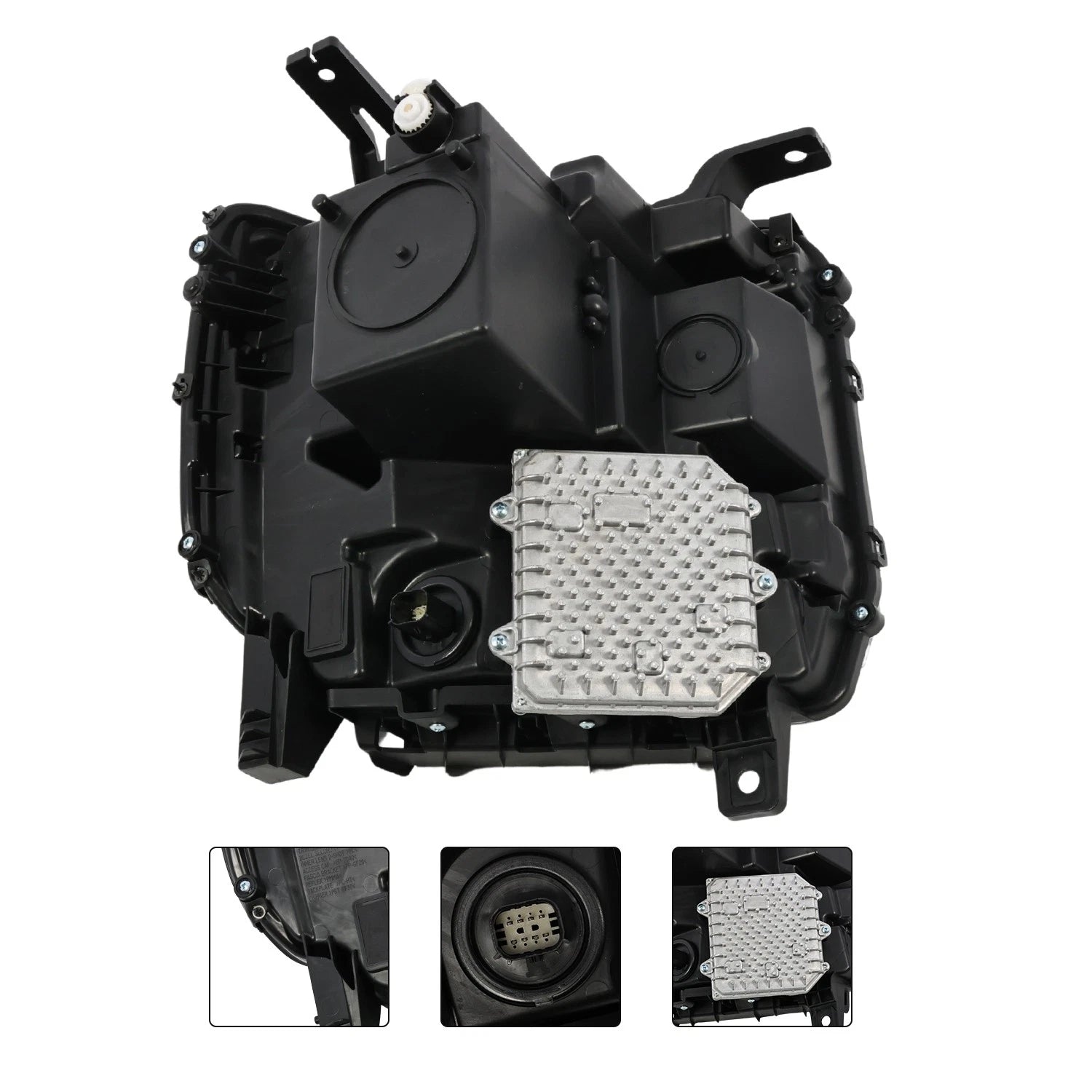 Full LED Left Black Projector Headlight Assembly for GMC Sierra 1500 (2016–2018)