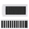 Set of 12 White Filters for Ecovacs X5 OMNI X5 PRO Vacuum Cleaner